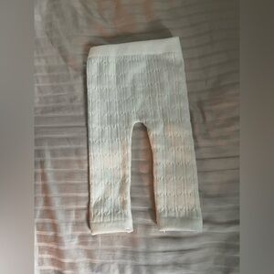 5/10$ Baby girl winter leggings white size 6-12M